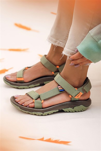 Sandamia Yeşil Kadın Spor Sandalet
